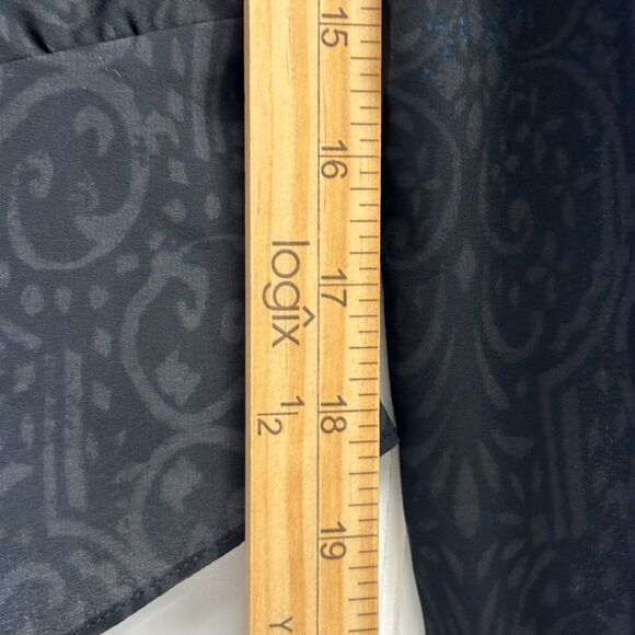 BCBG Maxazria Womens Boho Asymmetrical Top Size XXS Keyhole Back Career Office - Picture 6 of 10